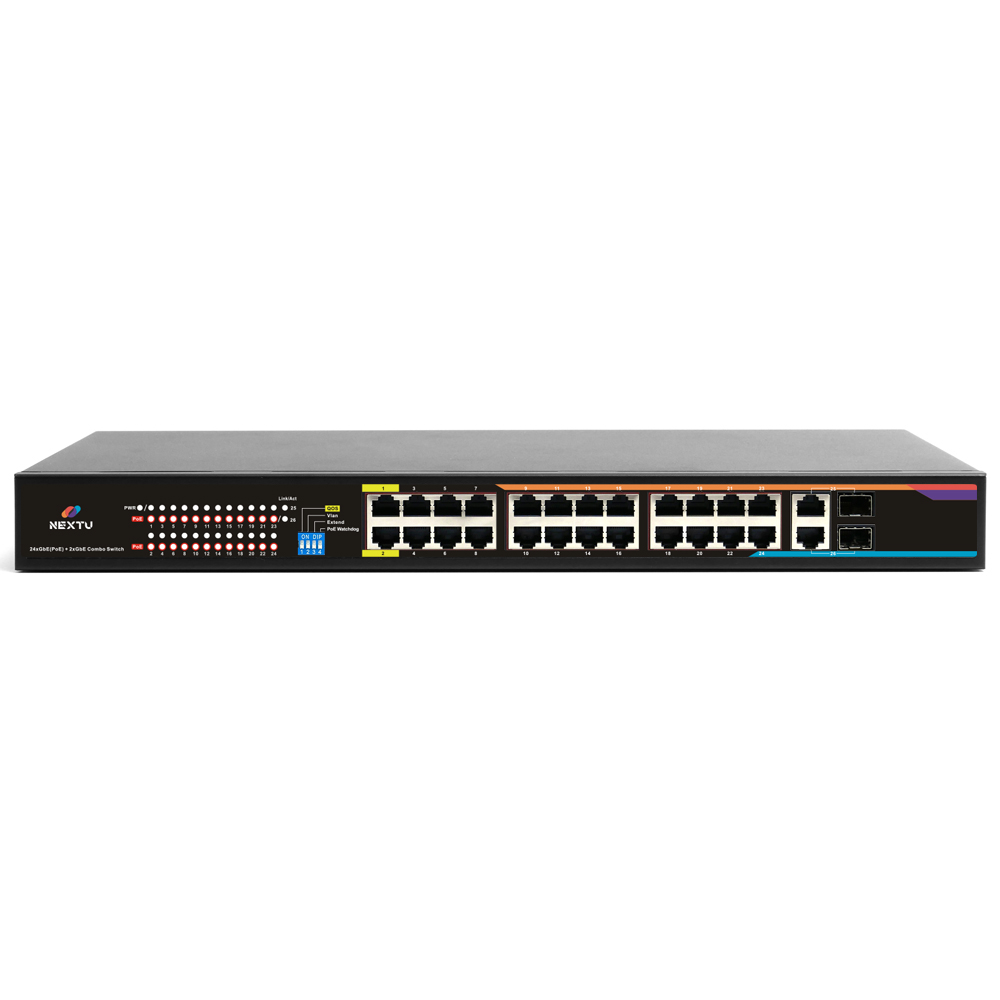 POE SFP/TP 기가비트 콤보 스위치 허브