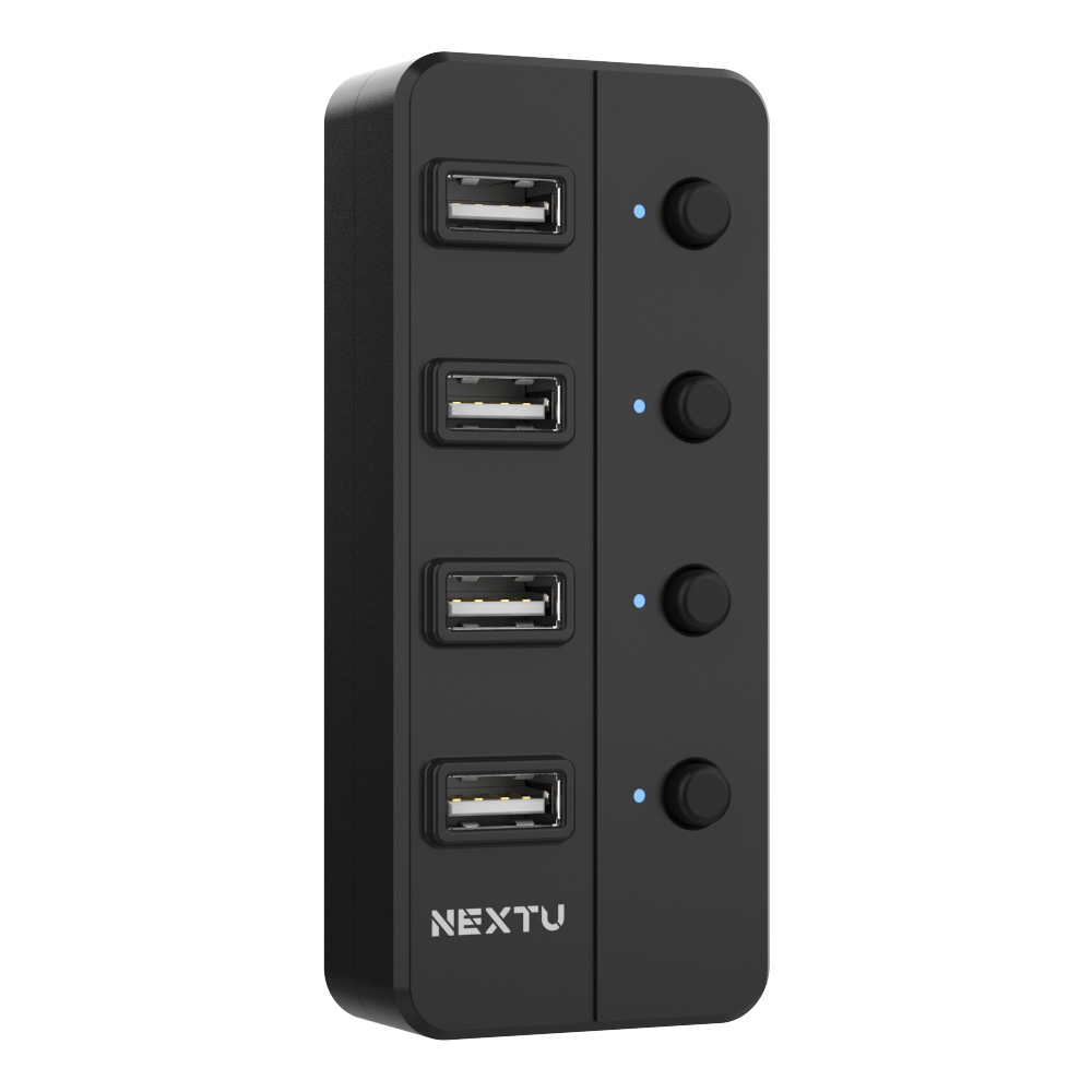 USB2.0 4포트 무전원허브(포트별 전원스위치제공)