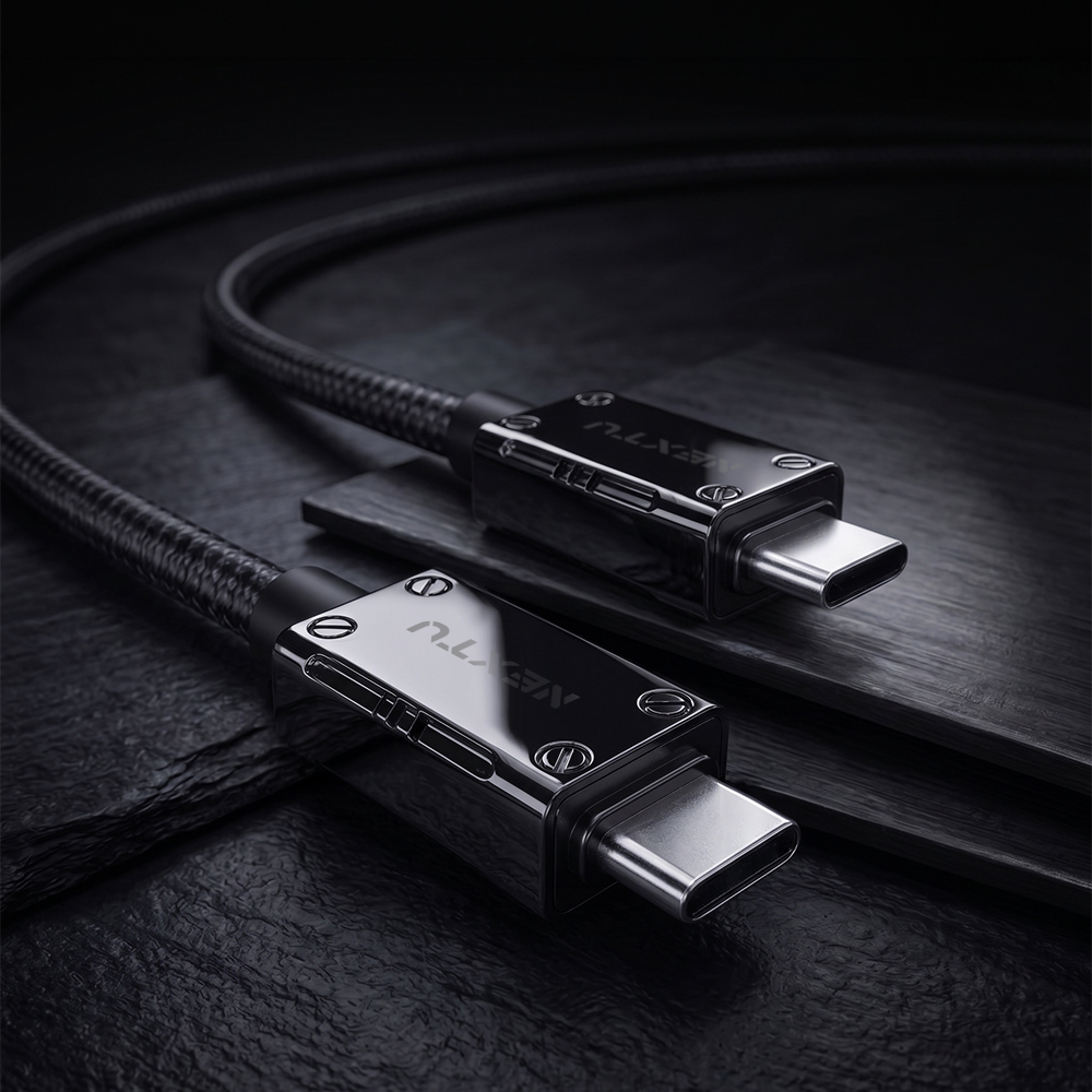케이블온 CC2 240W PD 3.1 메탈 C to C 초고속 충전 케이블 0.3M