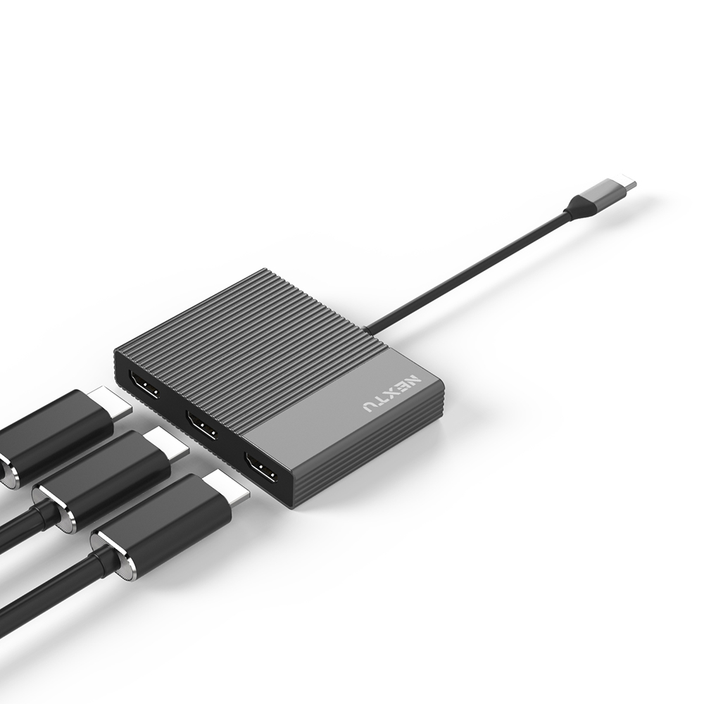 유에스뷰 GH2 USB-C to TRIPLE HDMI 4K60 + PD 100W + USB-A 컨버터