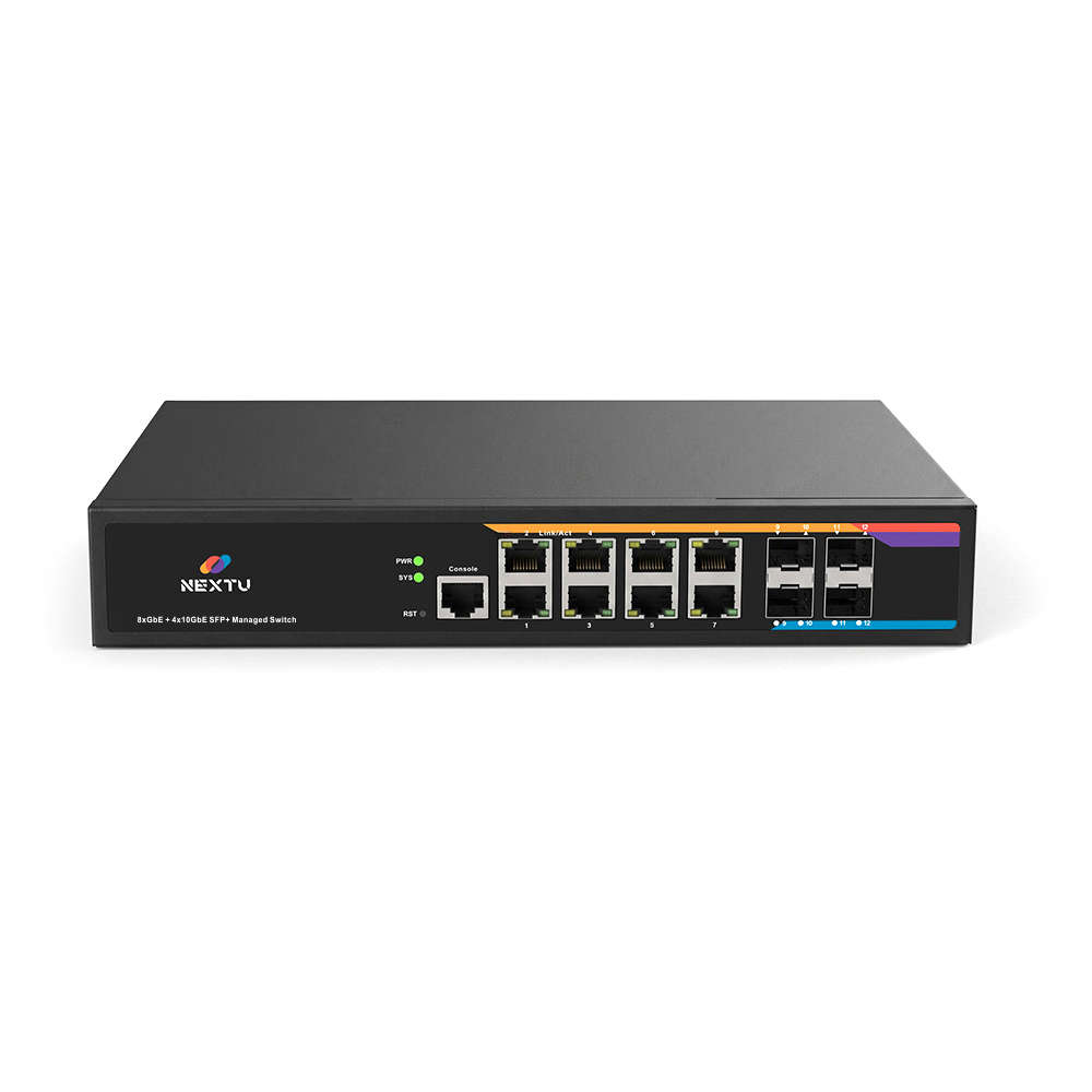 베이넥 MX2 8포트 1G TP 10G 4SFP+ L3 매니지드 스위치허브